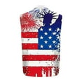 thumbnail image 5 of BiZtdJrK Mens Sleeveless 4th of July Shirts Fashion American Flag Graphic Hawaiian Shirt Casual Button Down Patriotic Tank Tops with Pockets Sky Blue XXXL Ofertas en Walmart, 5 of 6