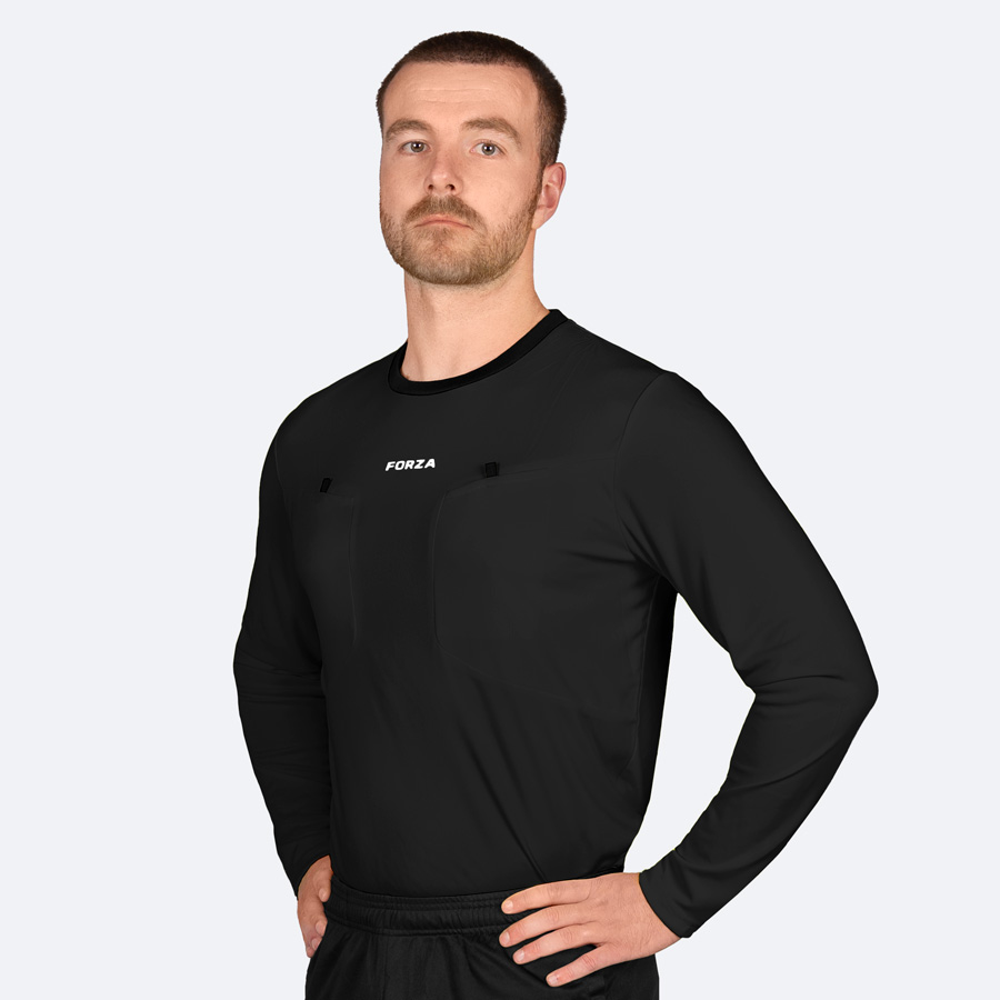 FORZA Soccer Referee Kit | Short/Long Sleeve Shirt, Shorts & Socks – Moisture-Wicking Uniform for Match Officials - 2 Colors