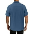 thumbnail image 4 of JXMVOJ Men's Casual Summer T-Shirt, Polyester Fiber, Short Sleeve, Stylish Buttoned Collar, Comfortable for Daily Wear, Casual, Outdoor, Vacation, Party & Work, 4 of 8