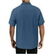 thumbnail image 3 of Blusa y camisa de manga corta con cuello vuelto para hombre, estilo casual de verano, a la moda, de color liso, con bolsillos y botones, 3 of 7