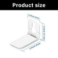 thumbnail image 3 of Adjustable Soundbar Bracket for Concrete Brick Drywalls Installation Metal Frame White Color, 3 of 8