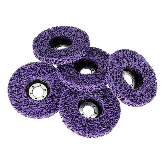 ALL-CARB 10 Packs 4-1/2 x 7/8 Strip Discs Stripping Wheel (Purple) Fit for Aluminum, Stainless Steel, Wood, Glass, Steel, Copper, Stone Surface Grinding and Polishing