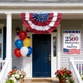 thumbnail image 2 of 1/2 PCS Flag Banner Fan Shaped Banner Fourth Of July Independence Day Memorial Day Outdoor Decorative Garden Flags Patriotic for Independence Day Party Decor, 2 of 7