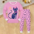 thumbnail image 2 of Caqnni Toddler Baby Girl Clothes 1T 2T 3T 4T 5T Fall Winter Outfits Contrast Color Long Sleeve Sweatshirt + Pants Sets for 0 6 12 18 24 M 1t 2t 3t Pajamas & Dailywear Set(1-2 Years), 2 of 4