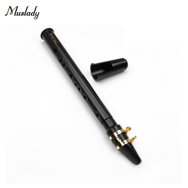 Muslady Black Mini Pocket Saxophone Portable Little Sax with Black