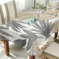 thumbnail image 4 of Tropical Palm Leaves Rectangle Tablecloth, Dust Proof Anti Wrinkle Wipeable Table Cloth Tabletop for of Dinner Kitchen Wedding Holiday Party 60"x120" Home Decor, 4 of 7