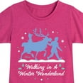 thumbnail image 3 of Disney Frozen 2 - Walk In A Winter Wonderland Christmas - Toddler & Youth Girls Short Sleeve Graphic T-Shirt, 3 of 5