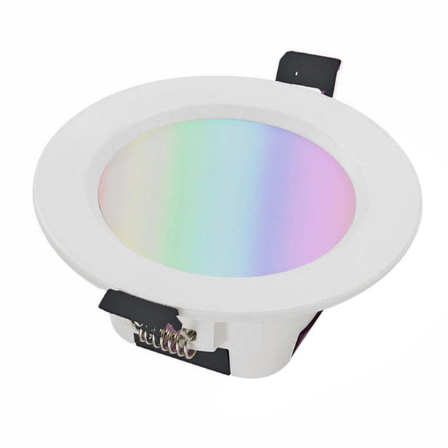 Kuymtek Lámpara de techo empotrada con control remoto E27 regulable WIFI Smart Down Light APP Kuymtek Iluminación del hogar multifuncional