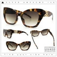 thumbnail image 2 of Womens Oversized Cat Eye Designer Fashion Luxury Sunglasses Tortoise - Brown, 2 of 8
