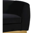 thumbnail image 5 of Meridian Furniture Julian Velvet Accent Chair in Black and Gold, 5 of 7