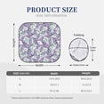 thumbnail image 3 of Picia Lavender Flowers 2 Piece Car Windshield Sun Shade Foldable | Foldable Sun Shield for Front Window Blocks UV Rays and Keeps Your Vehicle Cool-Large, 3 of 7