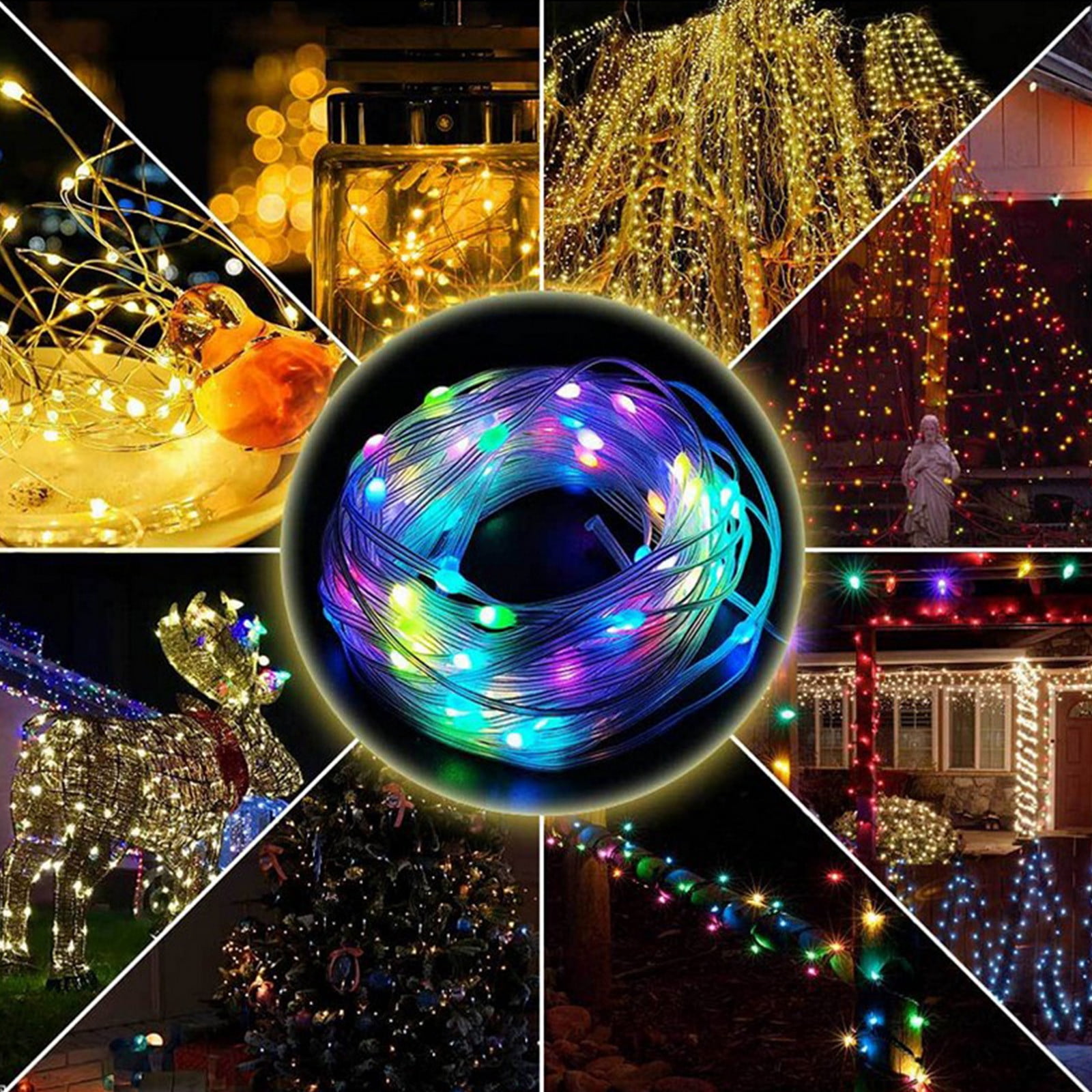 Guirlande Lumineuse LED 30 M 300 LED, Guirlande Lumineuse De Lumineuse De Noel Ip44 Etanche Avec Telecommande Et Minuterie 8 Modes Blanc Froid 98763771