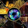 thumbnail image 4 of Wzzjkit Christmas String Lights 150pcs LED Rainproof USB Powered Colorful String Lights, APP Remote Control Multiple Modes Indoor and Outdoor Christmas Tree Wedding Party Decoration Christmas Lights, 4 of 9