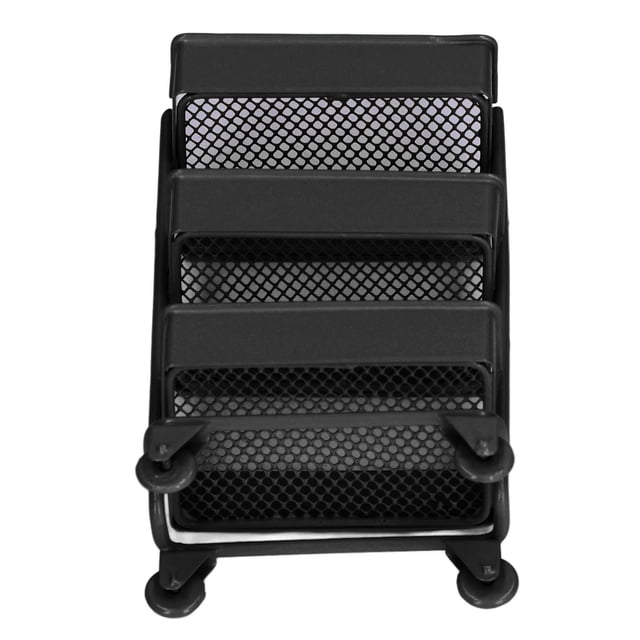 Estante con carrito para casa de muñecas, almacenamiento de 3 niveles para casa de muñecas, estante de almacenamiento para casa de muñecas, muebles de cocina de primera línea