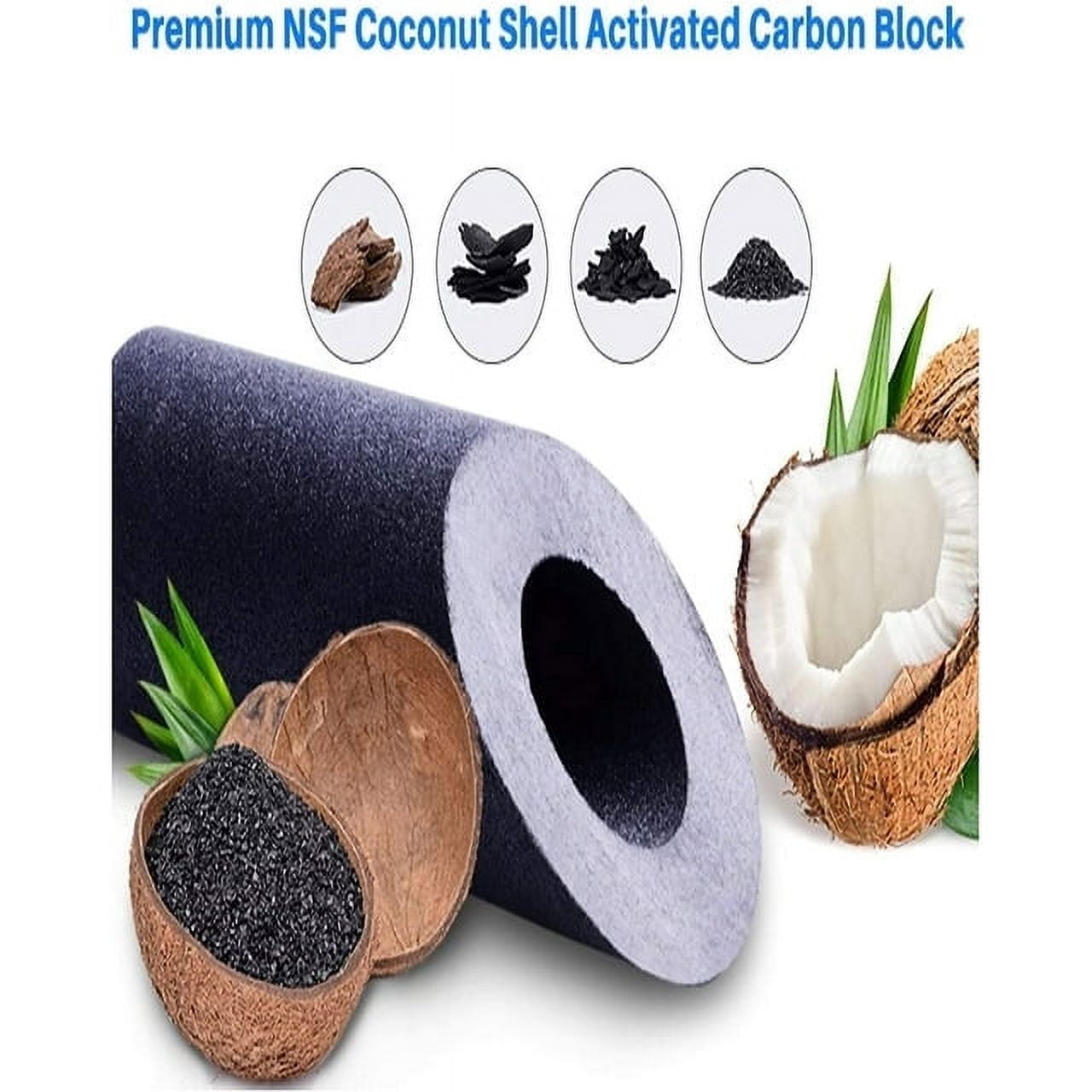 2-Pack Replacement for WaterPur CCI-10-CLW Granular Activated Carbon Filter Filtration System - Universal 10-inch Cartridge for WaterPur Clear Water Filter Housing