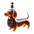 thumbnail image 3 of Dachshund Dog Bottle, 3D Engraved Dog Shaped Glasses, Animal Glass Decanter 10.14 OZ, 3 of 6
