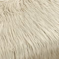 thumbnail image 5 of Home Soft Things Mongolian Faux-Fur Ottoman with Black Metal Legs, Oatmeal - 19" x 13" x 17", 5 of 8