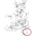 thumbnail image 4 of 747-04269A Deck Front Adjustment Rod with Locking Nut Fits MTD/Troy Bilt/Cub Cadet LT 1040 1042 1045 1046 1050 Compatible with Toro Front Adjustment Part 112-0607 LX420/423/425, 4 of 4