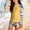 Yellow B, variant on BRGZLK 2 Piece Bathing Suit for Girls Casual Fashion Hawaiian Print Long Sleeve Quick-Dry Rash Guard Bathing Suit with Shorts Conservative Summer Beach Swimwear(No Padded Bra) A 12-13 Years