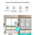 thumbnail image 5 of Grey Snowflake Christmas Window Privacy Film Stained Glass Window Film Decorative Windows Cover Static Windows Cling for Glass Winter Xmas Snowflake Gray Modern Art Stickers for Bathroom 19.6"x39.3", 5 of 7