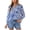 Blue, variant on PRETTYGARDEN Women's Boho Floral Blouses Dressy Casual