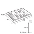 thumbnail image 3 of Six Compartment Nail Polish Tray W/ Flip Front, 2-Pack, 3 of 3