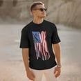 thumbnail image 2 of SPEEDRUN USA American Flag for 4th of July Graphic T-Shirt, 2 of 5