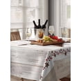 thumbnail image 6 of Farmhouse Table Cloth, Rustic Brown Country Star Barn Berry Wooden Waterproof Tablecloth for Rectangle Tables, Reusable Washable Fabric Table Cover for Restaurant Kitchen Dining Tables 60"x102", 6 of 6