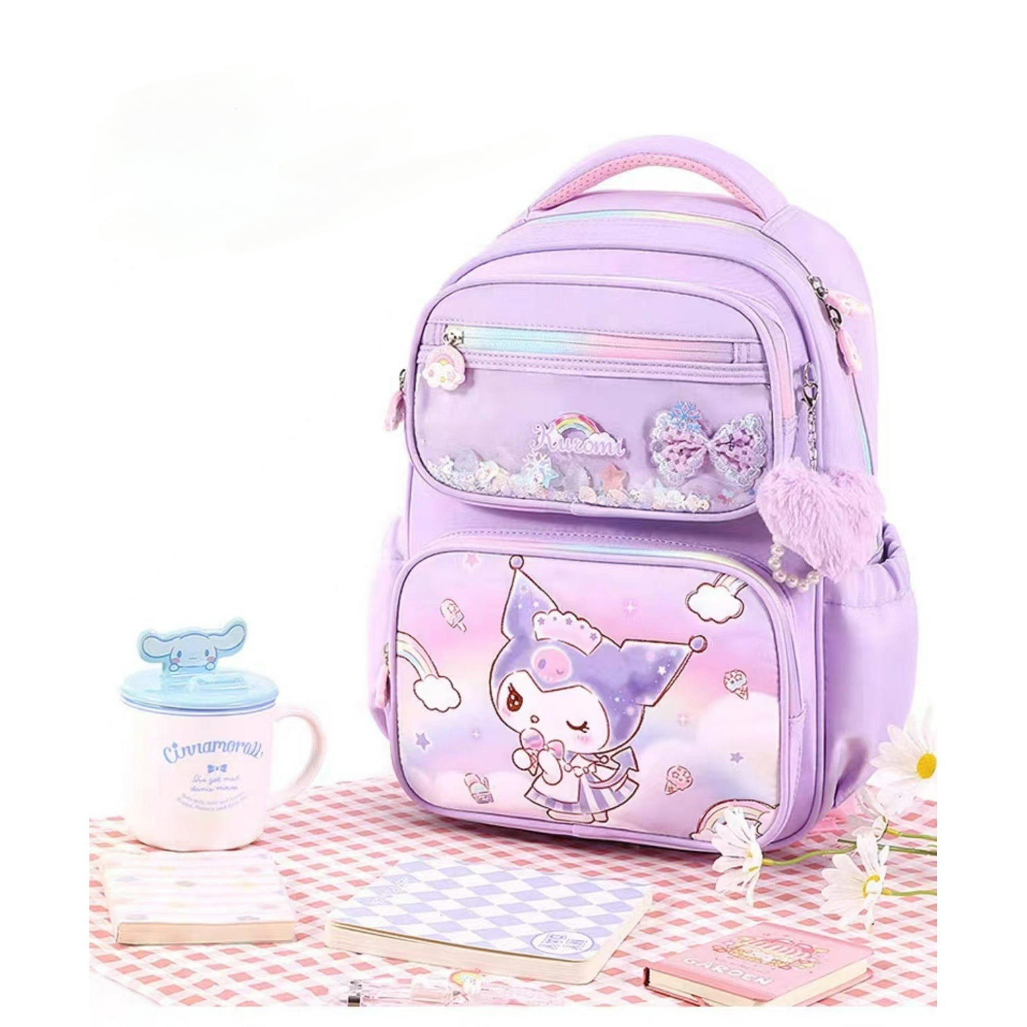 Hello Kitty sanrio Schoolbag Primary School Student Grade 1 4 Girl Backpack Lightweight Burden Alleviation Spine Protection Walmart