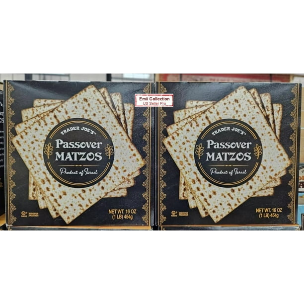 Trader Joe's Passover MATZOS Cookies 16oz 454g (2 Boxes)