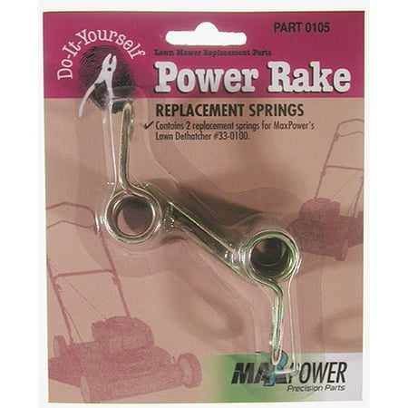 Maxpower 330105 2 Pack Power Rake Replacement Springs