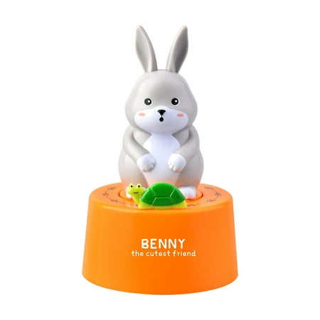 

Bunny Shape Countdown Timer Kitchen Classical Mechanical Wind-up Timer for Study