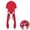 Red, variant on Men Weomen Funny Squid Hat Adult Novelty Octopus Critter Hat Party Costume Accessory Cap Fashion Winter Fall Beanies