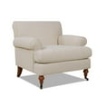 thumbnail image 5 of Maklaine Contemporary Hardwood Accent Arm Chair in Sky Neutral, 5 of 16