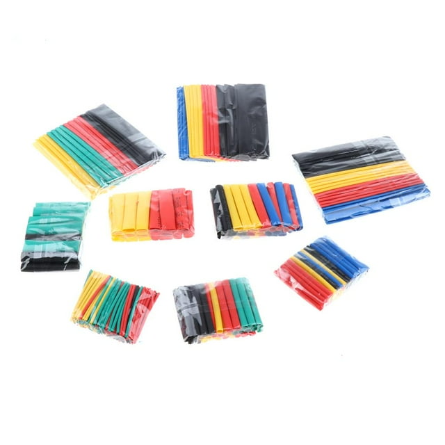 328pcs 2: 1 Tubo de Tubo de Encogimiento de Calor Que Envuelve El Cable de Alambre de para proteger 5 Color shamjiam Tubo termorretráctil de aislamiento