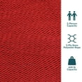 thumbnail image 3 of Sunnydaze Large Double Wide Two-Person Polyester Rope Hammock with Spreader Bars - 600 lb Weight Capacity - Red, 3 of 10