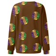 thumbnail image 4 of OJinShaWanO Chandail Bleu pour Femmes Printemps Été Vacances Imprimé Manches Courtes Col Rond T-Shirt Haut, 4 of 5