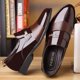 thumbnail image 5 of Zapatos de cuero para hombre, zapatos formales de negocios, zapatos de cuero casuales sin cordones, zapatos de cuero de moda para jóvenes, 5 of 5