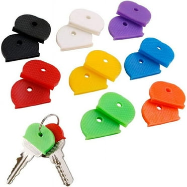 Key Caps Covers Tags Set Keycaps Key Colour Caps Flexible Key Covers Easy to Identify Door Keys 8 Colors for Standard Flat House Keys (32 PCS (8 Colors))