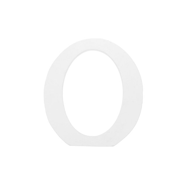 Unique Bargains Unfinished Wooden Letters O 4.3 Inch Wooden Alphabet Letters Decoration for DIY