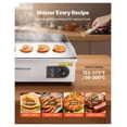 thumbnail image 4 of Commercial Electric Griddle 25.79 x 15.75 inch, 2800W Adjustable Temp Control, Stainless Steel Flat Top Grill for Steak & Pancake, 4 of 8