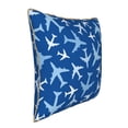 thumbnail image 2 of Kll Airplanes In The Sky Decorative Throw Pillow Covers Velvet Soft For Couch Sofa Bedroom Living Room Outdoor -20"X20", 2 of 8