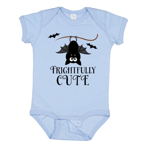 Inktastic Halloween Bat Frightfully Cute Holiday Boys or Girls Baby Bodysuit