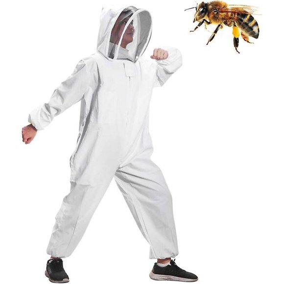 Beekeeping Suit, Beekeeping Veil With Beekeeping Outfit Suitable For Beginner And Commercial Beekeepers (l)