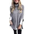 thumbnail image 2 of IMENGL Chandail Col Roulé Mode Couleur Unie, Gris 3TG, Taille 3TG, 2 of 5