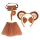 thumbnail image 5 of Conjunto de orejas y Cola de mono disfraz de mono de animal de Cola larga para niñas y niños con falda de gasa, 5 of 8