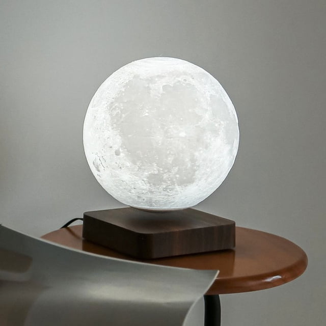 Lámpara de luna levitante Lámpara de luna de 3 colores Luz LED de luna 3D con control remoto para regalos únicos, decoración de habitaciones, luz nocturna, juguetes de escritorio de oficina XianweiShao 8390615100045
