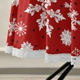 thumbnail image 5 of GZHJMY 60 Inch Round Tablecloth - Christmas Snowflakes Waterproof Spill-Proof Table Cloth with Lace Washable Decorative Fabric Table Cover for Dining Tables, Kitchen and Parties Home Decor, 5 of 7