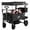 Black, variant on Rovique 2-Seater Foldable Wagon Stroller with Canopy, Storage & Harness