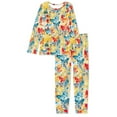 thumbnail image 5 of FOR U DESIGNS Colorful Butterfly Women Pjs Sets Long Sleeve and Long Pants and Crew Neck Tops 2PCS Size L Ladies Nightwear Pajamas Set with Pockets Sleepwear for Women, 5 of 6